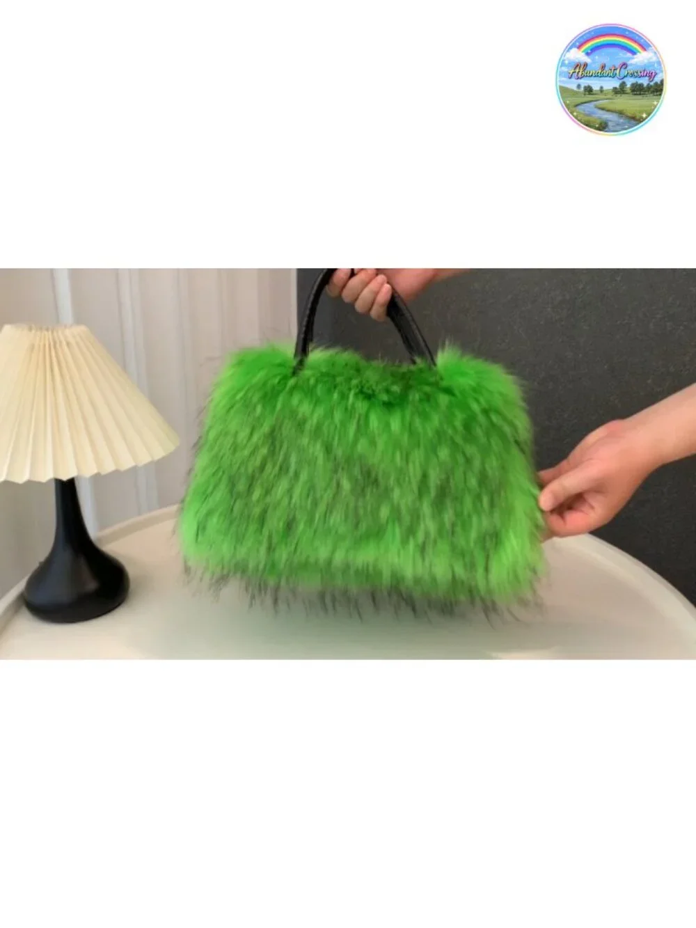 Faux Fur Fluffy Tote Bag Shoulder Satchel for Women Mom Bridesmaids